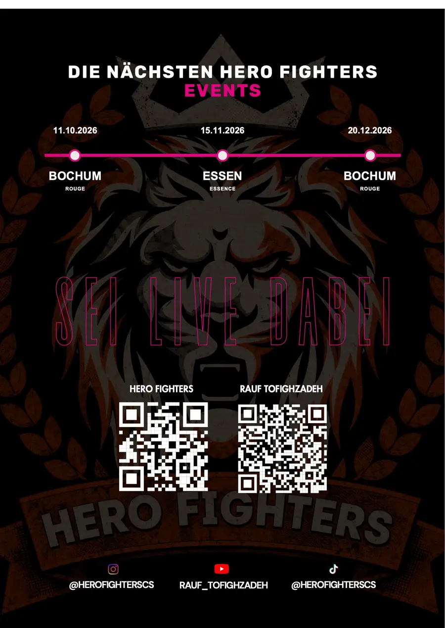 Info-Flyer: Die Idee hinter Hero Fighters, Rückseite