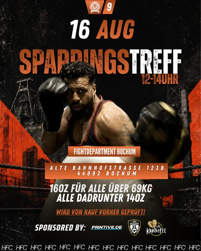Event-Plakat Hero Fighters für den 6. September